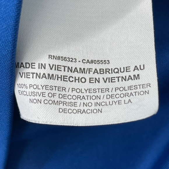 Nike Golf Dri Fit Men's XXL Blue Short Sleeve Golf Polo Shirt New York Life Logo - Picture 6 of 7